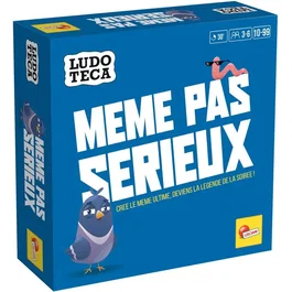 Liscianigiochi - LUDOTECA - Meme Pas Sérieux - Jeu de société d'humour et de création de memes pour 3 à 6 joueurs, dès 10 ans