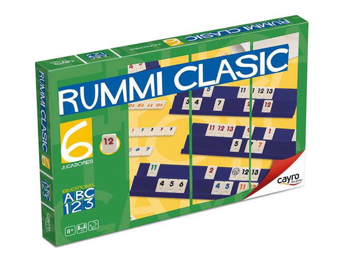 Cayro Rummiclassic - Jeu de société pour 6 joueurs - Langues: Espagnol, Anglais, Français, Italien, Portugais, Allemand