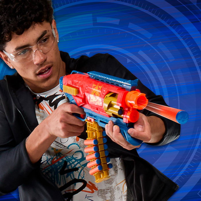Hasbro NERF Loadout Shadowspeed Recon G1759 - Lanceur Nerf avec Culasse Rotative 6 Darts et Chargeur Détachable 14 Dards - Plus de 1000 Combinaisons Possibles - À partir de 8 Ans