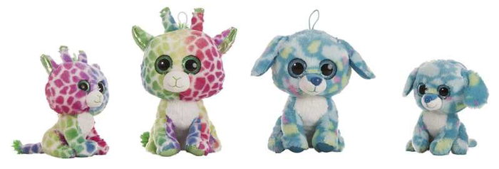 Creaciones Llopis 6 animaux en couleur de 20 cm - Jeu d'éveil en polyester pour enfants dès 36 mois