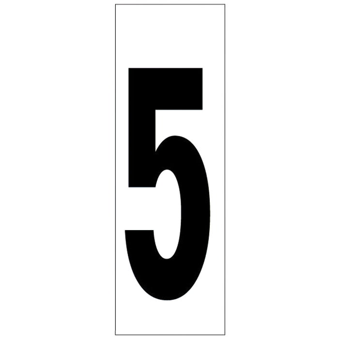 WOLFPACK LINEA PROFESIONAL Numéro adhésif Nº 5, 46x140 mm WOLFPACK LINEA PROFESIONAL Numéro adhésif Nº 5, 46x140 mm