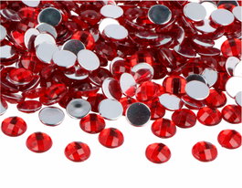 Innspiro Gemmes décoratives acryliques cercle rouge 10mm (2000 unités approx.)