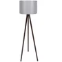 D By M.Red Lampadaire Scandinave Gris et Noyer