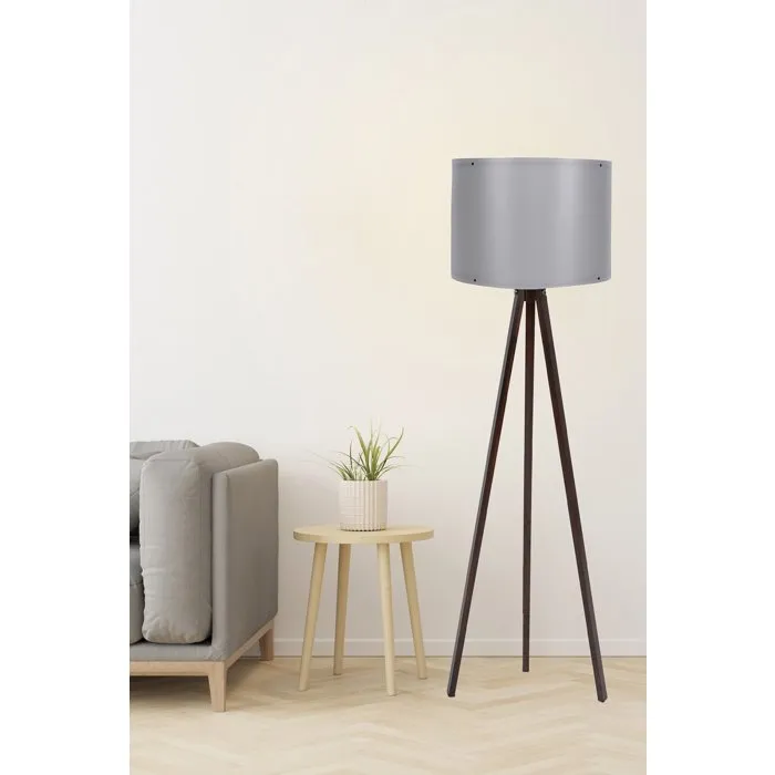 D By M.Red Lampadaire Scandinave Gris et Noyer D By M.Red Lampadaire Scandinave Gris et Noyer