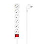 Multiprise 6 Prises avec Interrupteur Aisens A154-0535 Blanc (1,4 m)