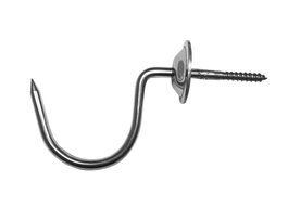 Crochet de boucher inox paroi 70x6 mm 14801