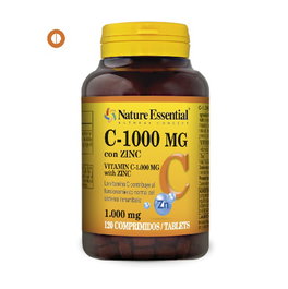NATURE ESSENTIAL Vitamine C 1000mg+zinc 60 comprimés