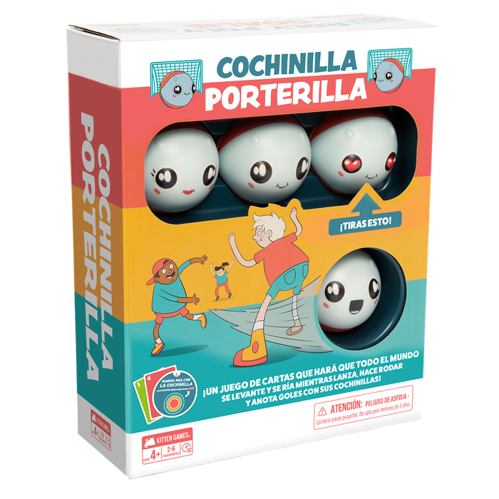 Asmodee Jeu de cartes Cochinilla Porterilla - Jeu d'action familial pour enfants dès 4 ans - 52 cartes, 4 cochinilles Asmodee Jeu de cartes Cochinilla Porterilla - Jeu d'action familial pour enfants dès 4 ans - 52 cartes, 4 cochinilles