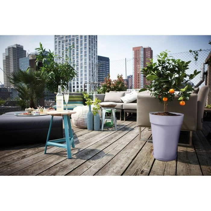 Elho Pot de fleurs Loft Urban Rond Violet - 34 x 33,5 x 45 cm Elho Pot de fleurs Loft Urban Rond Violet - 34 x 33,5 x 45 cm