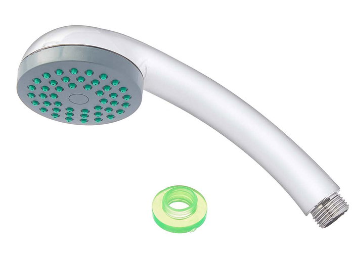Berilo Téléphone de douche argenté simple en plastique 6x18x6 cm (Set de 12)
