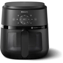 Philips Airfryer NA220 - Friteuse sans huile 4.2L - Série 2000 - 1500W - 13 modes de cuisson - Noir - Interface numérique avec fenêtre et 9 programmes
