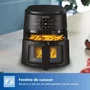 Philips Airfryer NA220 - Friteuse sans huile 4.2L - Série 2000 - 1500W - 13 modes de cuisson - Noir - Interface numérique avec fenêtre et 9 programmes