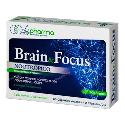 LB Pharma Brain&Focus 60 Capsules - Complément Alimentaire pour le Cerveau et la Concentration LB Pharma Brain&Focus 60 Capsules - Complément Alimentaire pour le Cerveau et la Concentration
