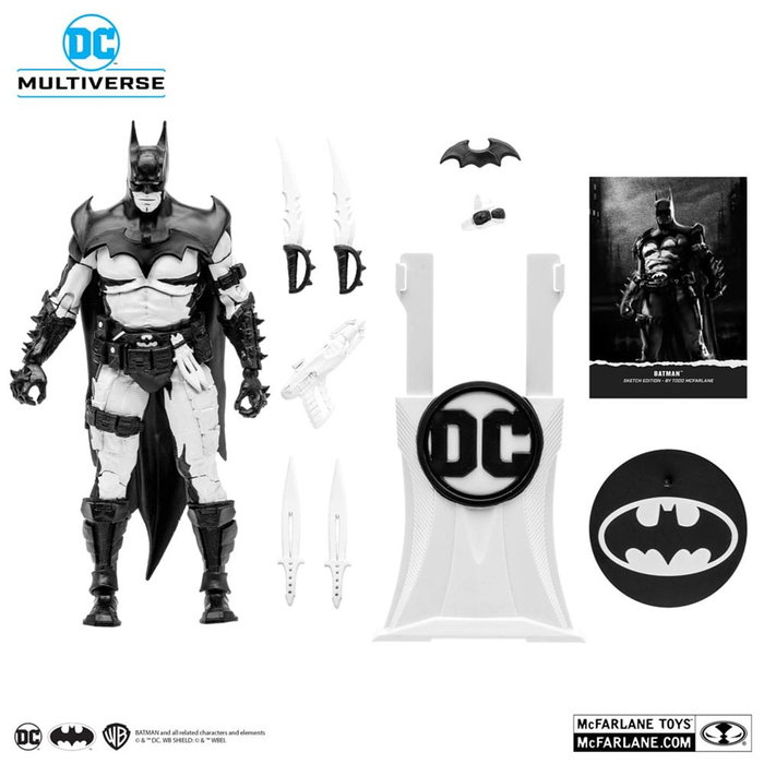 McFarlane Toys DC Multiverse Batman Line Art Gold Label NYCC 7in McFarlane Toys DC Multiverse Batman Line Art Gold Label NYCC 7in