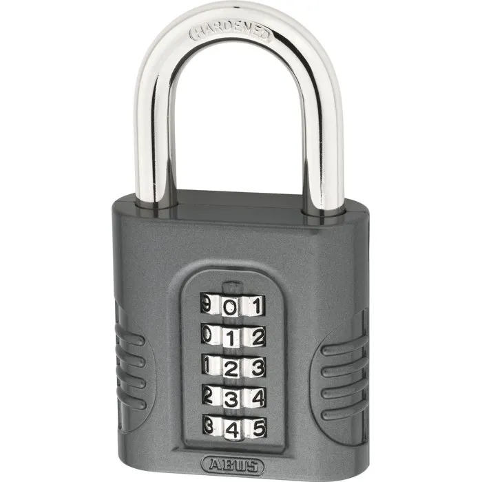 Abus 158/65 Cadenas à combinaison 5 chiffres en Zamac massif