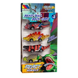 Molto Beast Wheels - Véhicule rétrofriction animal - 15,5 cm - Modèle assorti