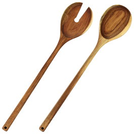 Home Deco Factory Ensemble de 2 couverts de service en acacia COCOONING