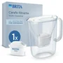 Brita Carafe Filtrante Essential Blanche avec indicateur Smart Light, Filtre MAXTRA PRO Pure Performance - Capacité 2,4 L (1,4 L d'eau filtrée) - Lavable au Lave-vaisselle