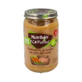 NUTRIBEN Eco Potito Poulet de plein air et Légumes 235g