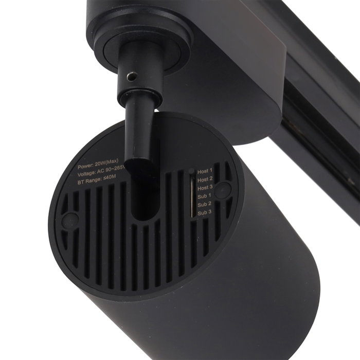 Altavoz Bluetooth 20W Para Carril Negro Monofásico