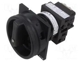 EATON ELECTRIC Commutateur à came principal 2 pôles 20A OFF-ON Noir
