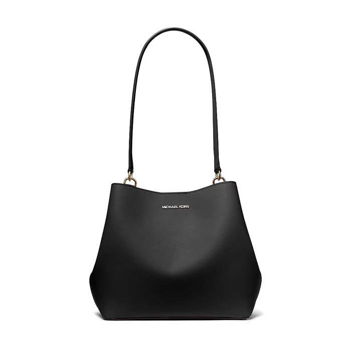 Michael Kors Sac à Main Pratt Noir en Toile Michael Kors Sac à Main Pratt Noir en Toile