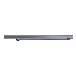 DUVER DC340 Ferme-porte hydraulique avec bras articulé ou guide coulissant, Argent/Noir