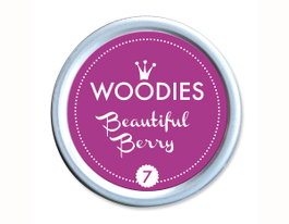 Woodies Almohadilla de tinta Beautiful Berry 38x22mm