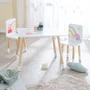ROBA Set Table et 2 Chaises pour Enfant Peppa Pig - Pieds en Bois Massif, Plateau MDF - Blanc, Rose, Naturel - Pour Enfants de 18 Mois à 10 Ans