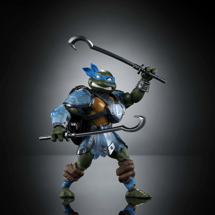Mattel MOTU x TMNT: Turtles of Grayskull figurine Leonardo 14 cm
