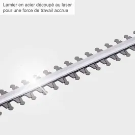 Scheppach ETHT500 Taille-haie électrique télescopique 500W, lame 55 cm, manche réglable, sans batterie