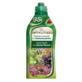 BSI Engrais Organique Liquide 1L pour Plantes Fleuries - Stimule Floraison et Croissance avec Oligo-éléments - Autorisé en Agriculture Biologique