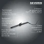 Severin LG 0822 Fer à Boucler Céramique 25 mm avec Technologie Ionique - 3 Températures (160/190/210 °C) - 1600 W - Câble Rotatif 360° - Noir