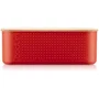 BODUM 11740-04 BISTRO Boîte à pain Petit modèle couvercle bambou rouge 19 x 29 x 11 cm