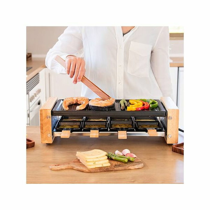 Grill Cecotec Cheese&Grill 8200 Wood Black 1200 W Grill Cecotec Cheese&Grill 8200 Wood Black 1200 W