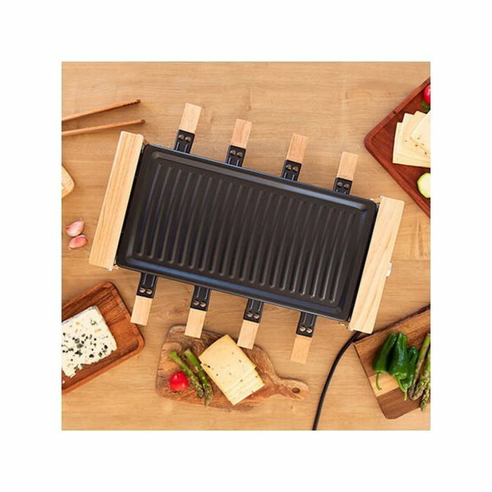 Grill Cecotec Cheese&Grill 8200 Wood Black 1200 W Grill Cecotec Cheese&Grill 8200 Wood Black 1200 W