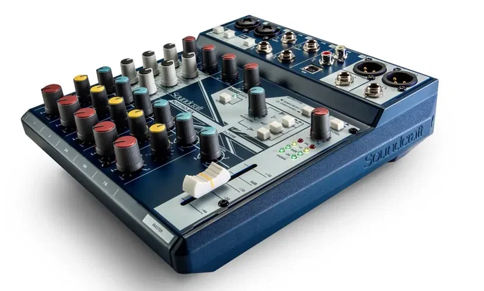Soundcraft Notepad-8Fx Table de Mixage avec Interface Audio USB, Preamplis Professionnels et Effets Lexicon