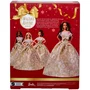 Barbie Poupée Joyeux Noël Châtain Robe de Soirée JBH97