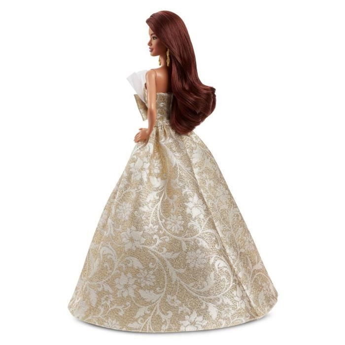 Barbie Poupée Joyeux Noël Châtain Robe de Soirée JBH97 Barbie Poupée Joyeux Noël Châtain Robe de Soirée JBH97