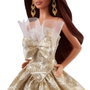 Barbie Poupée Joyeux Noël Châtain Robe de Soirée JBH97