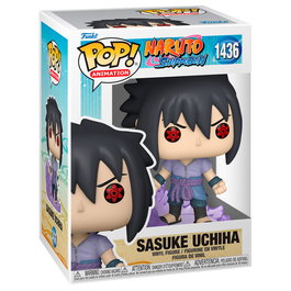 FUNKO - Figurine POP Naruto Shippuden Sasuke Uchiha en vinyle (10 cm) - Boîte cadeau
