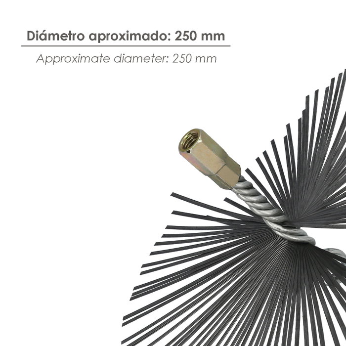 WOLFPACK LINEA PROFESIONAL Brosse de débroussaillage en acier 250 mm M12 WOLFPACK LINEA PROFESIONAL Brosse de débroussaillage en acier 250 mm M12