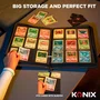 Konix Album Premium de collection - 360 cartes - 9 pochettes 63 x 88 mm par page - Pour Magic The Gathering, Pokémon, Yu-Gi-Oh! - Noir