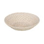 Centre de Table Blanc Bambou Rotin 35 x 35 x 8 cm (2 Unités)
