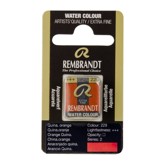 Rembrandt Aquarelle en Pastille Orange Quinacridone 229 Rembrandt Aquarelle en Pastille Orange Quinacridone 229