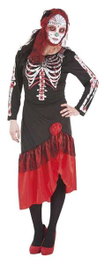 Creaciones Llopis Déguisement Adulte Catrina avec Robe Taille L