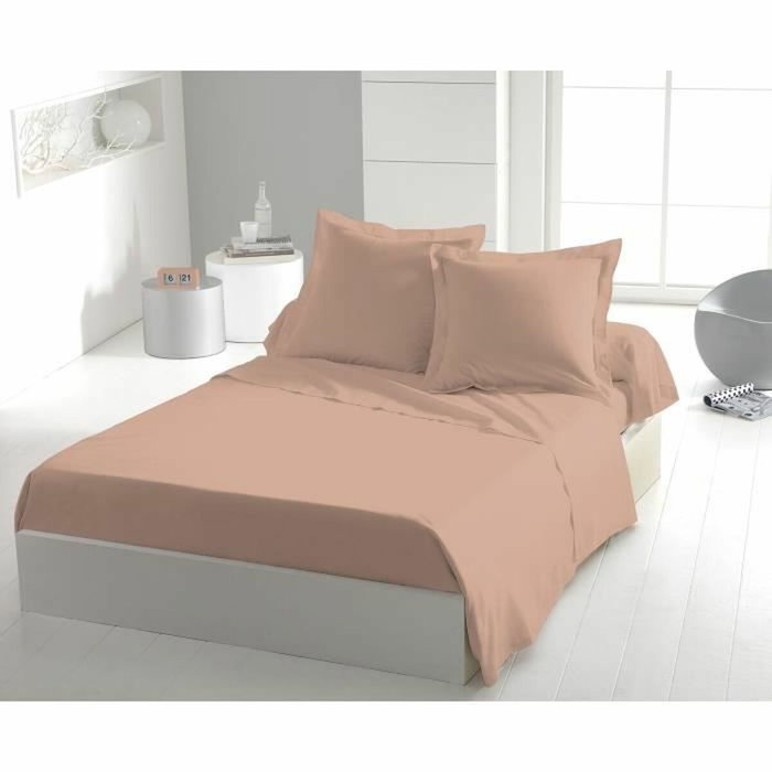 Lovely Home Drap plat Rose poudré 240 x 300 cm