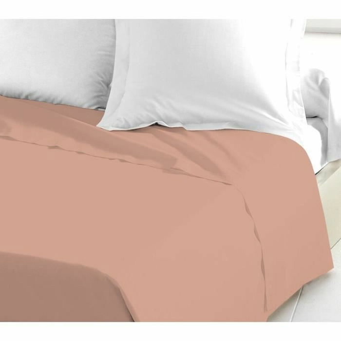 Lovely Home Drap plat Rose poudré 240 x 300 cm
