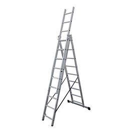 Edm Échelle transformable en aluminium 3 x 9 marches