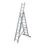 Edm Échelle transformable en aluminium 3 x 9 marches